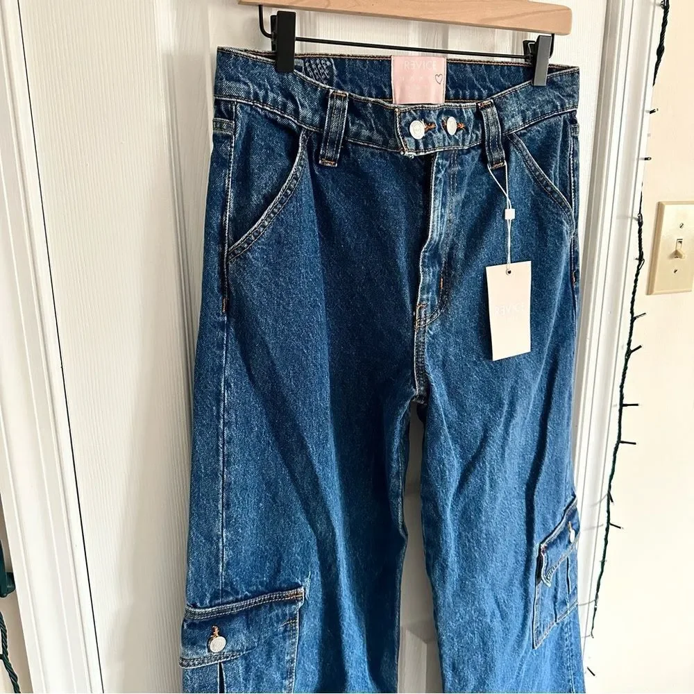 Revice The Baja Cargo Ultra Blue Women’s Size 28 NWT - Picture 2 of 12